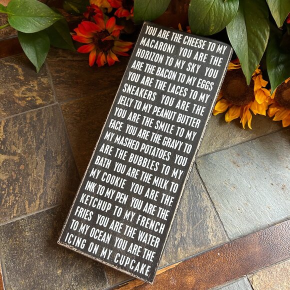 “You Are The Cheese To My Macaroni…” Inspirational Wooden Box Sign (Mint) - Picture 2 of 6